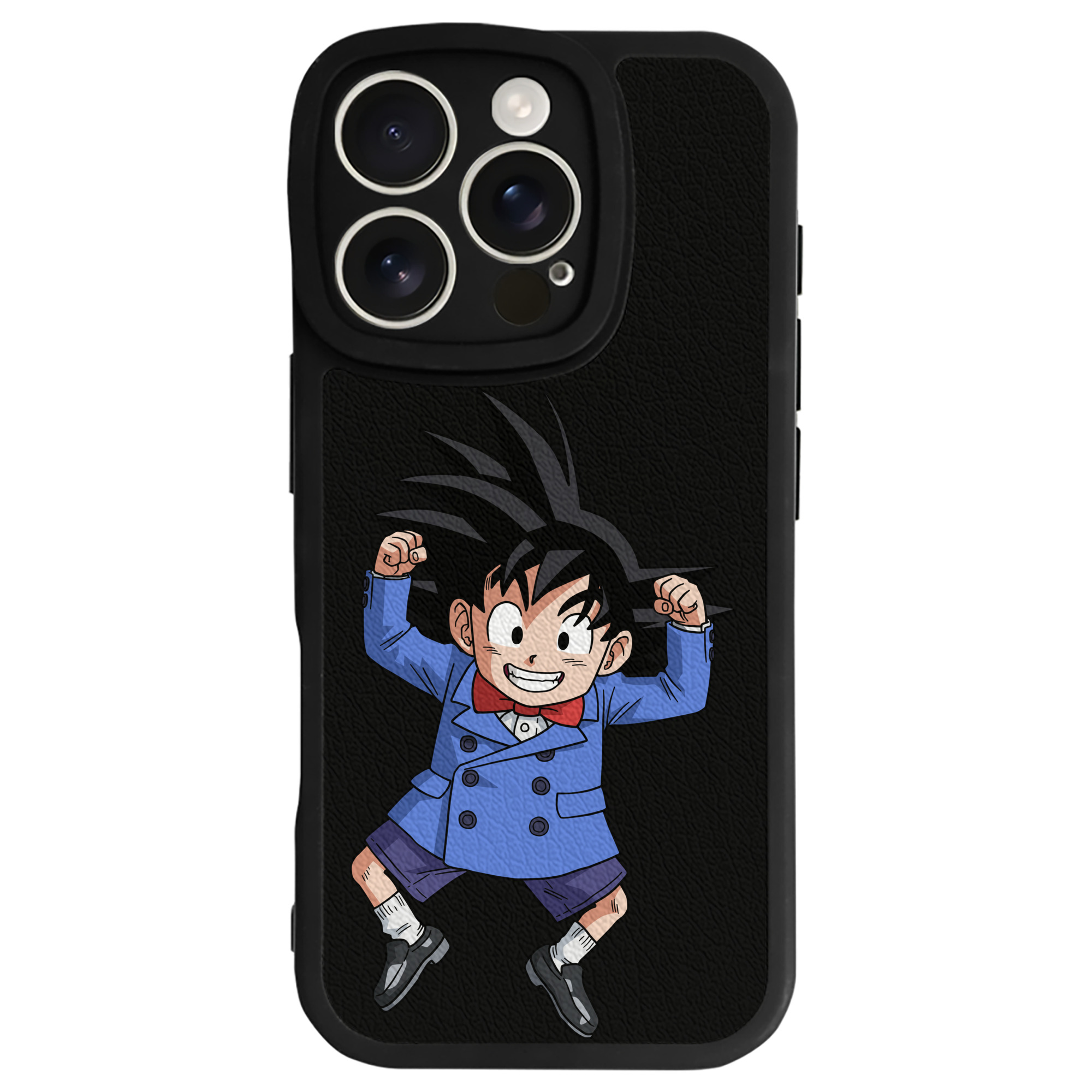 （画像用） ドラゴンボール 孫悟空（そん ごくう）Son Goku カカロット DRAGON BALL Kakarotto 【iPhone 16シリーズ対応】シリコンスマホケース（レザー調） 材質：シリコン